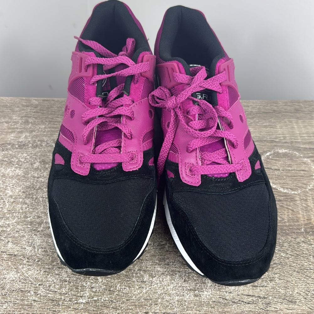Saucony grid black purple mens 11.5 casual running 2016 - Picture 7 of 8